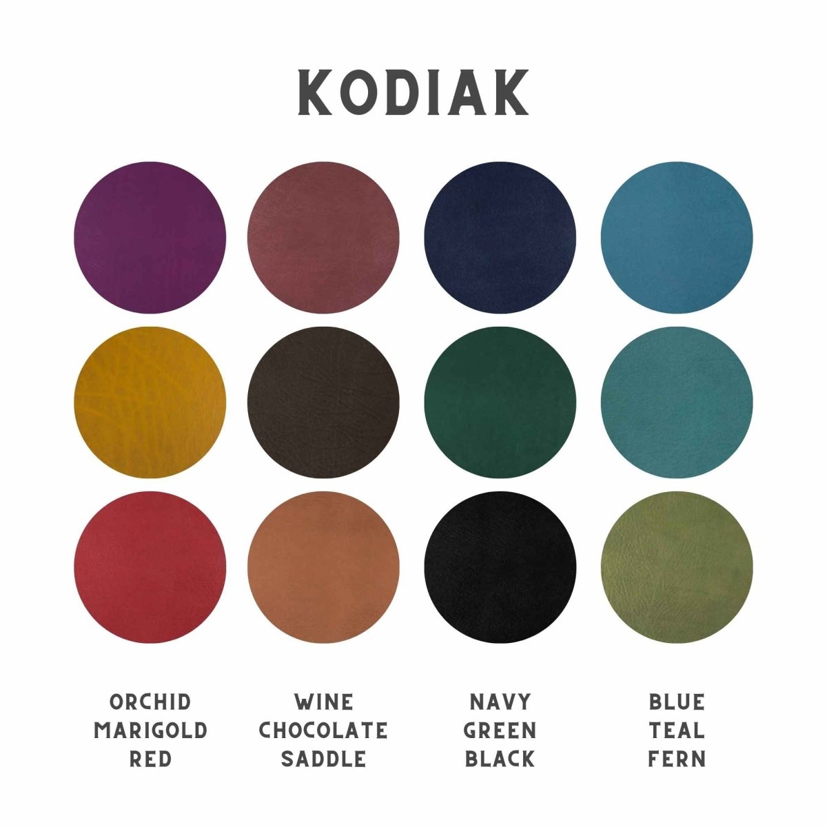Obern Color Leather Color Sample Set - Oberon Design