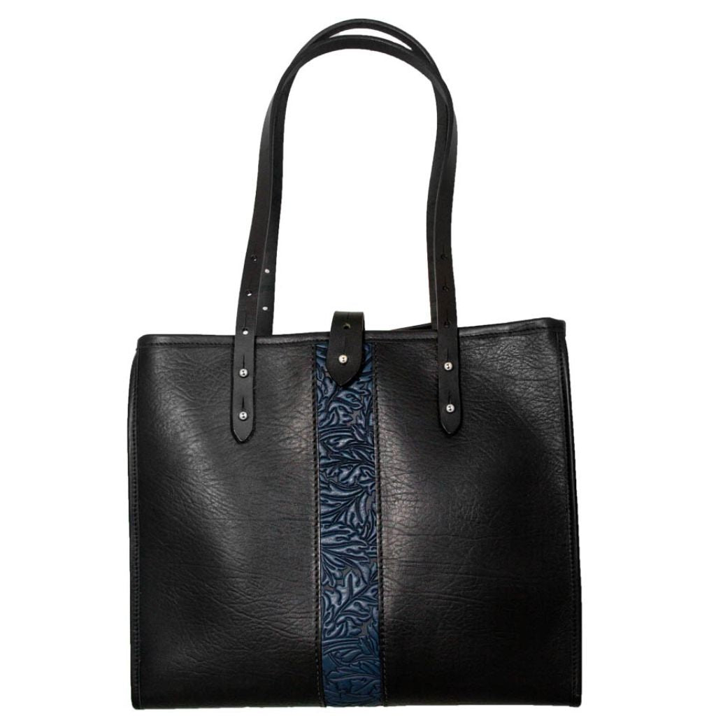 Leather Handbag, Sonoma Tote, Acanthus in Navy Main Image