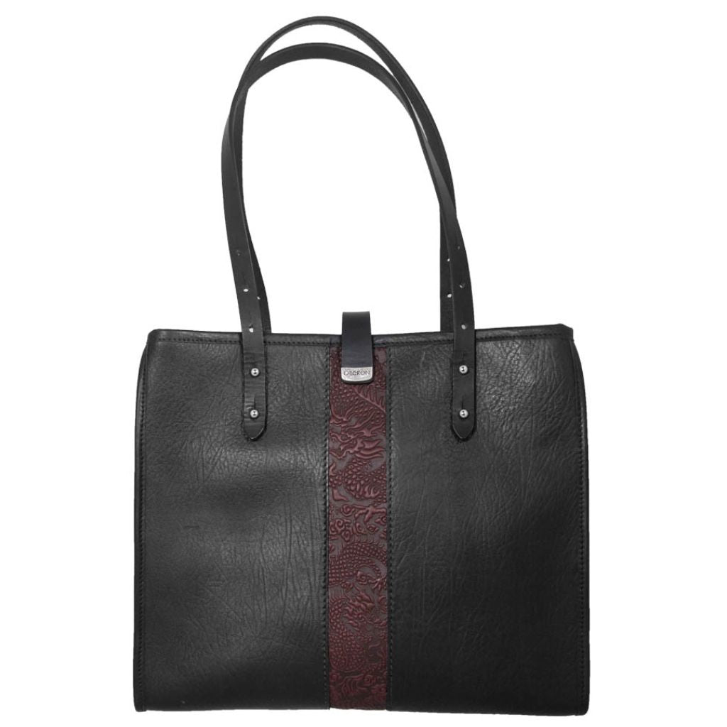 Leather Handbag, Sonoma Tote, Cloud Dragon in Wine Main Image