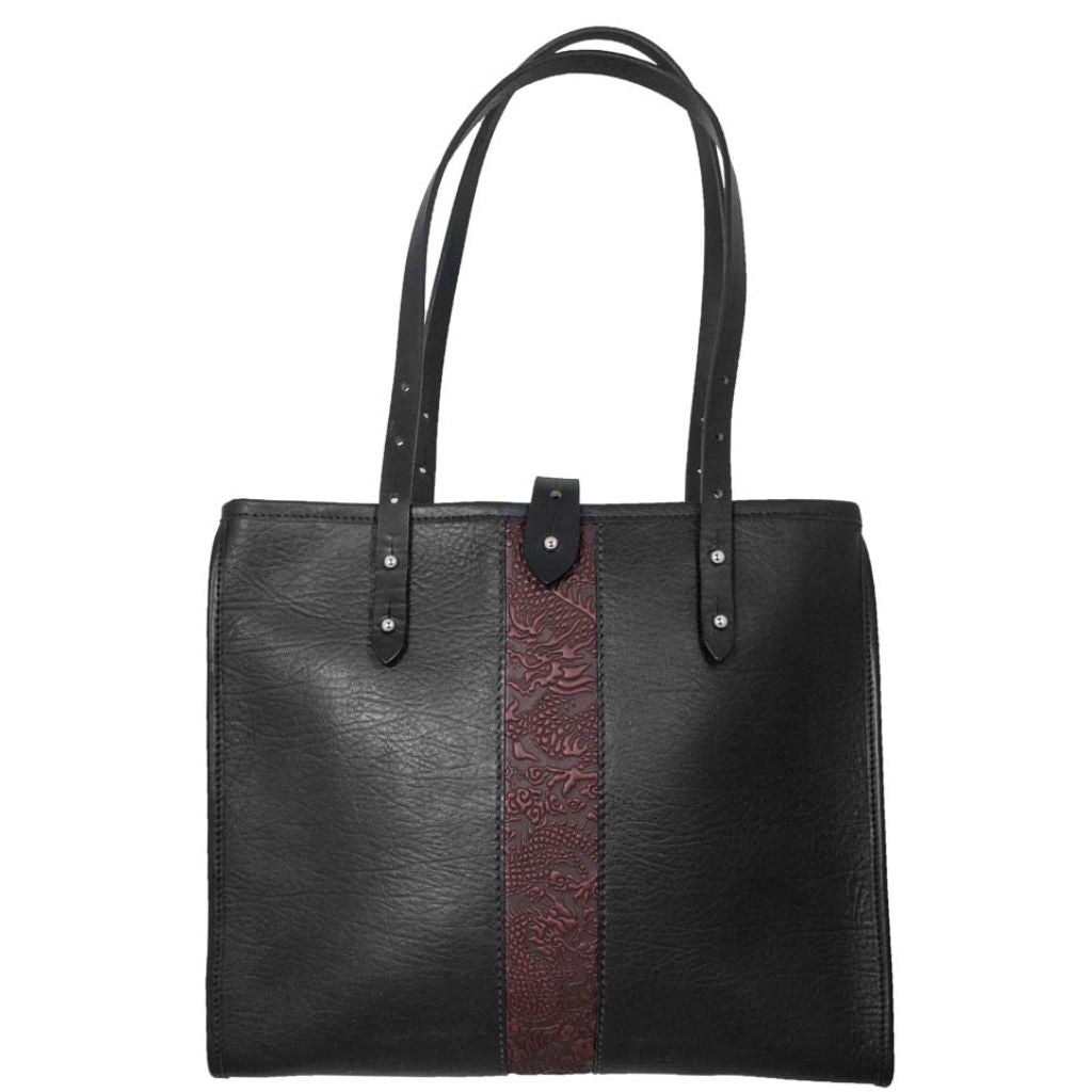 Leather Handbag, Sonoma Tote, Cloud Dragon in Wine Main Image