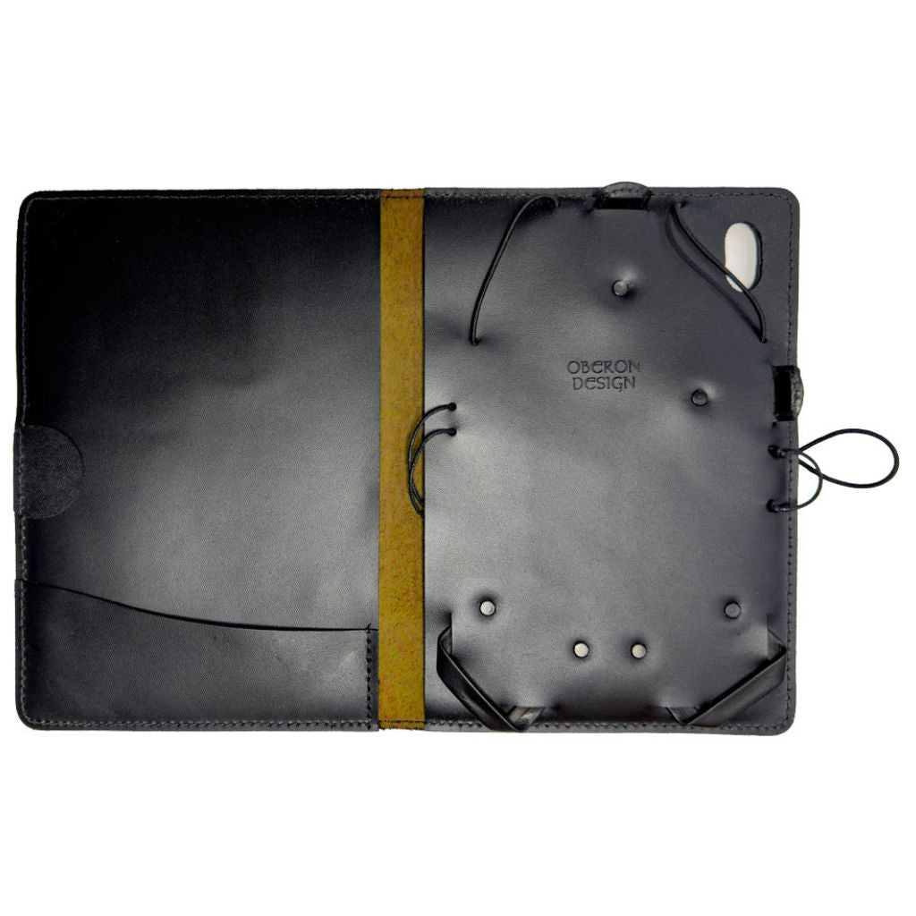 Oberon Design Leather iPad Mini 6 Cover, Case, Marigold Interior