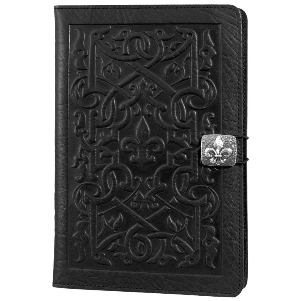Oberon Design Leather iPad Mini Cover, Case, The Medici, Black