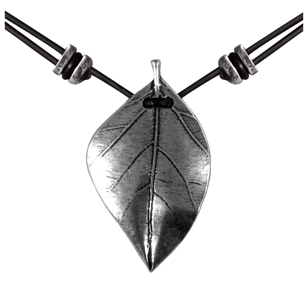 Oberon Design New Leaf Jewelry Set, Hand Cast Necklace