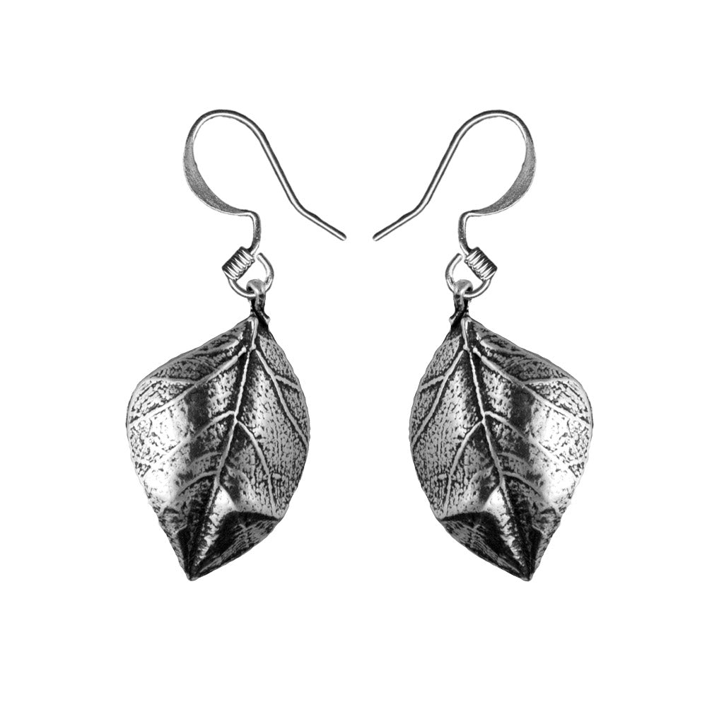 Oberon Design Britannia Metal Jewelry, Earrings, New Leaf