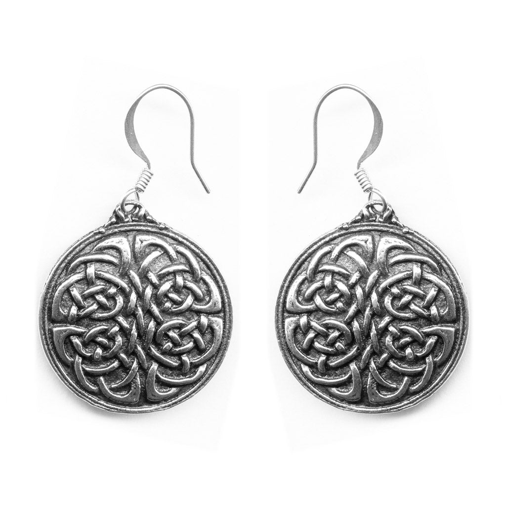 Oberon Design Britannia Metal Jewelry, Earrings, Unity Knot