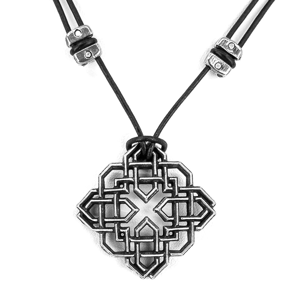 Oberon Design Harmony Knot Hand-Cast Britannia Metal Necklace