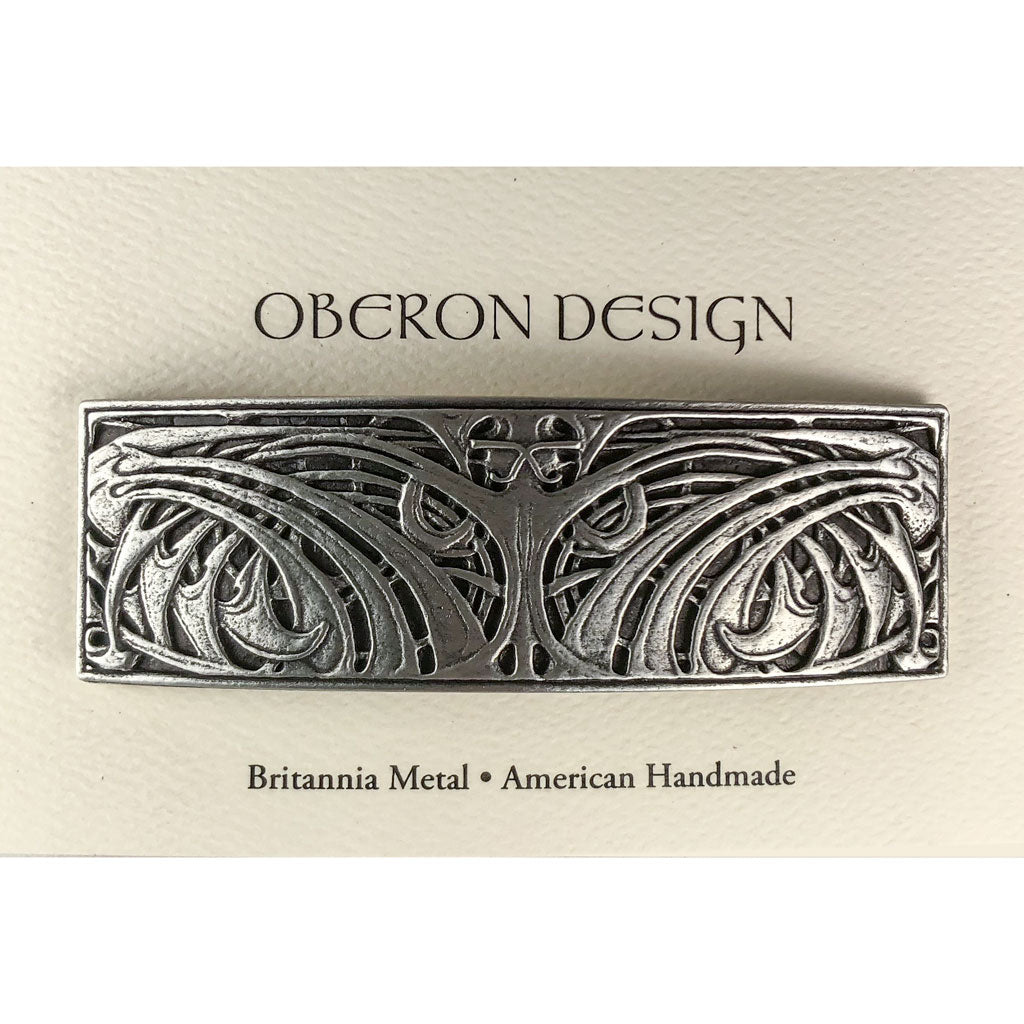 Oberon Design Hair Clip, Barrette, Hair Accessory, Art Nouveau Weave, Card
