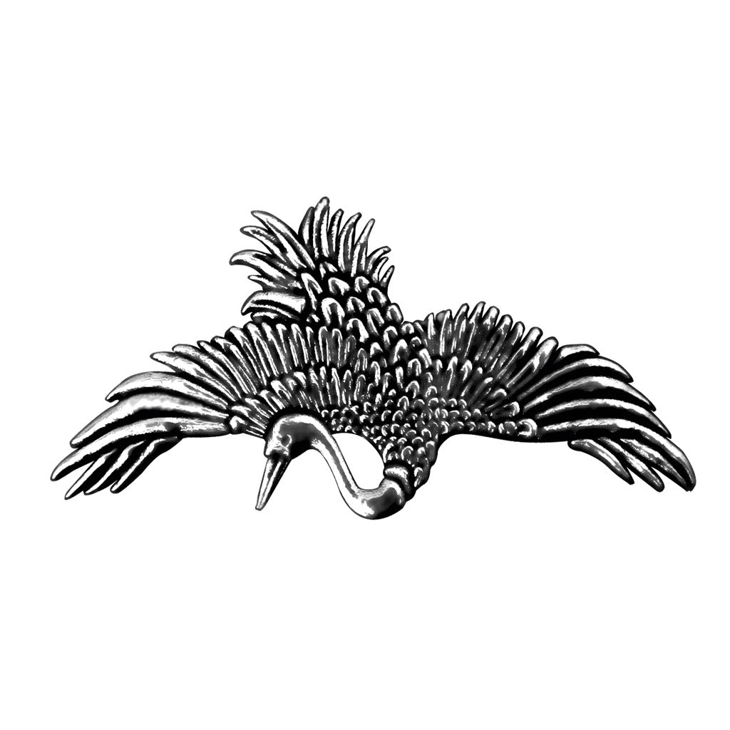 Oberon Design Hair Clip, Barrette, Hair Accessory, Crane