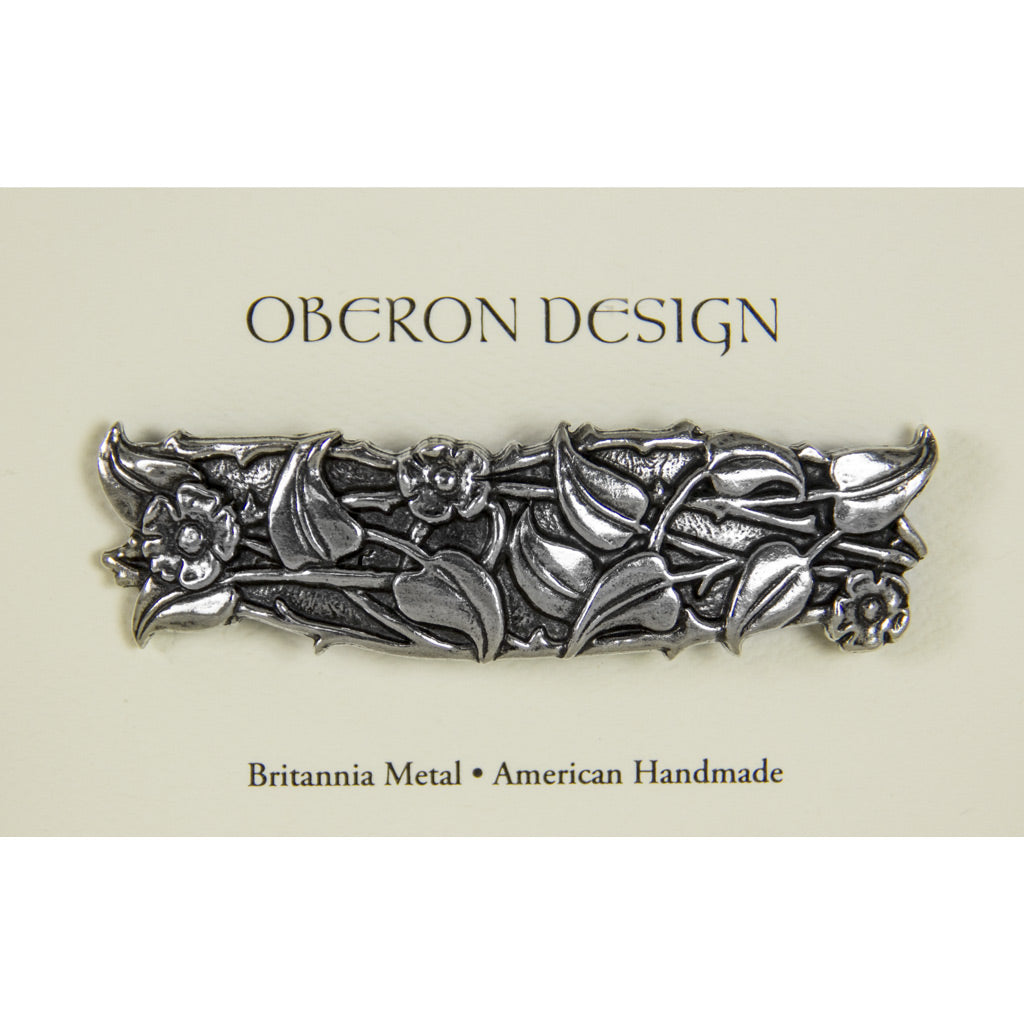 Oberon Design Hair Clip, Barrette, Hair Accessory, Periwinkle, Card