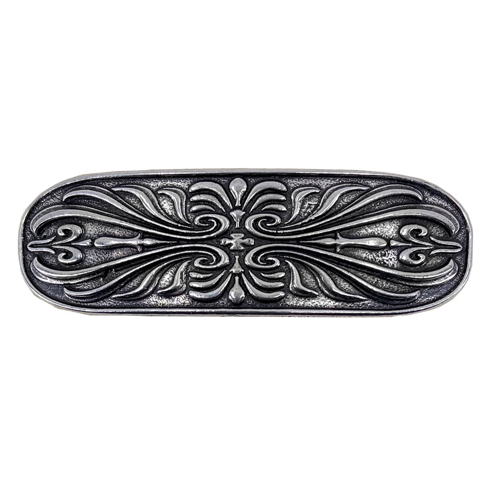 Oberon Design Hair Clip, Barrette, Hair Accessory, Scroll, 80mm