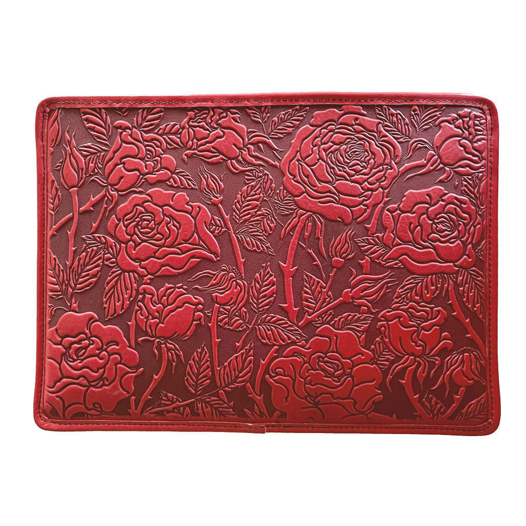 Genuine Leather Laptop Sleeve, MacBook Case, Tablet Cover, Wild Rose