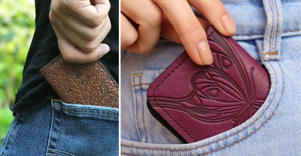 Leather Business Card Holders & Small Card Wallets - Oberon Design
