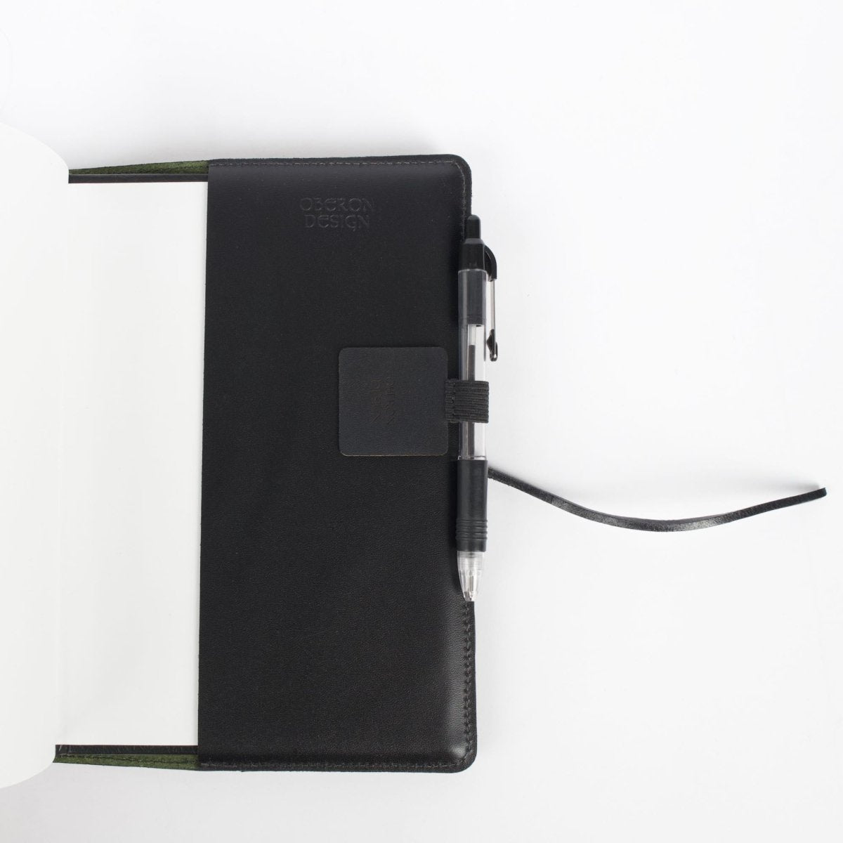 Leather and elastic Self-adhesive Pen Loop by Oberon Design