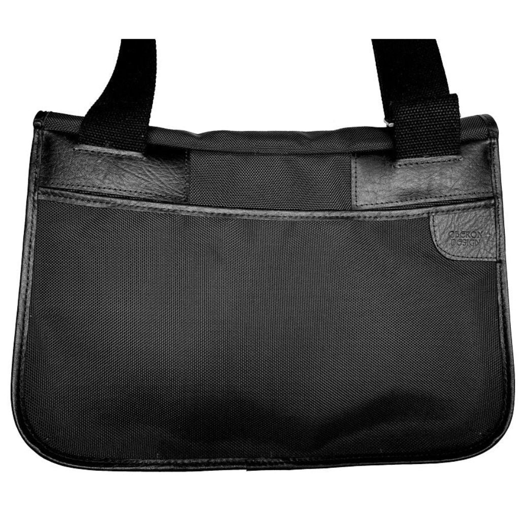 Oberon Design Messenger Bag, Slimline, Back