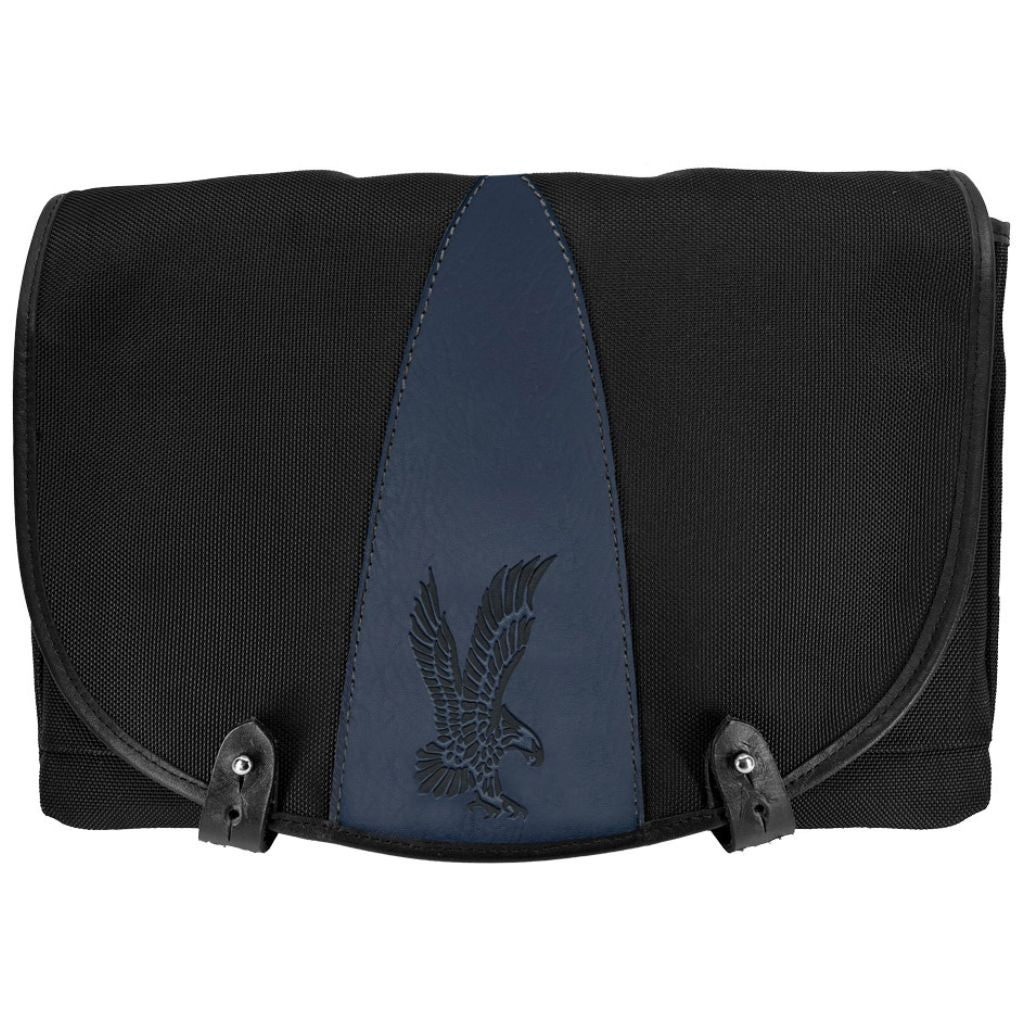Limited Edition Messenger Bag, Slimline, Eagle, Navy - Oberon Design