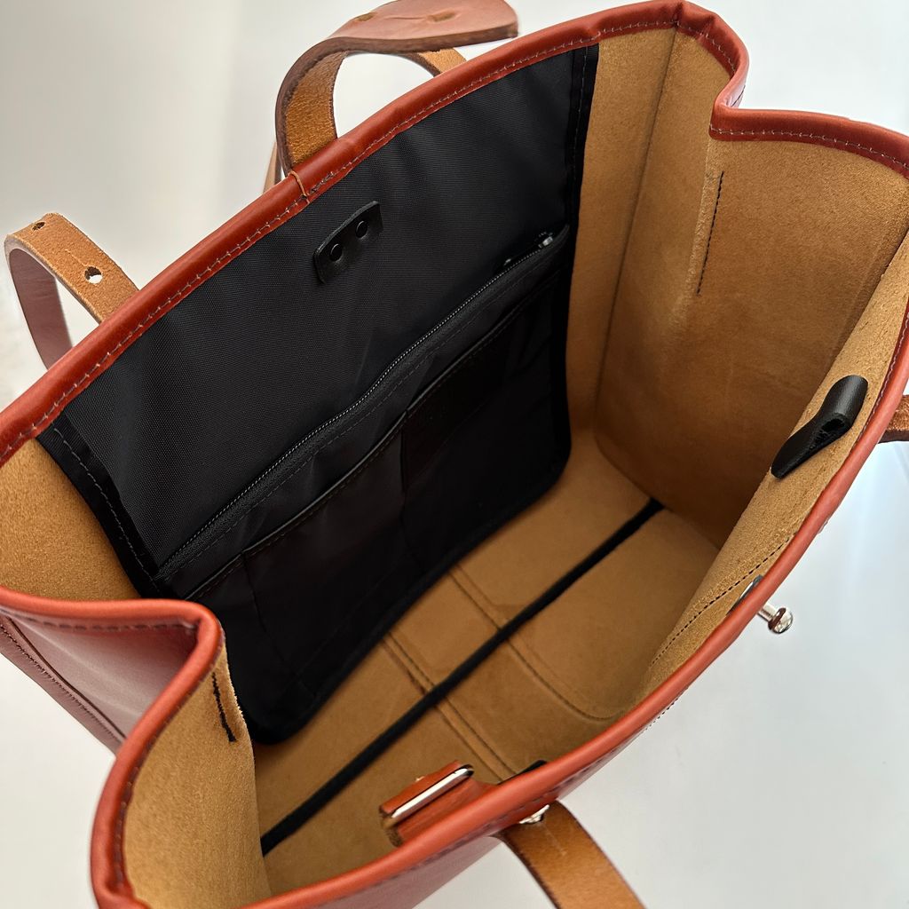 Sonoma Tote, Tahoe Whiskey interior