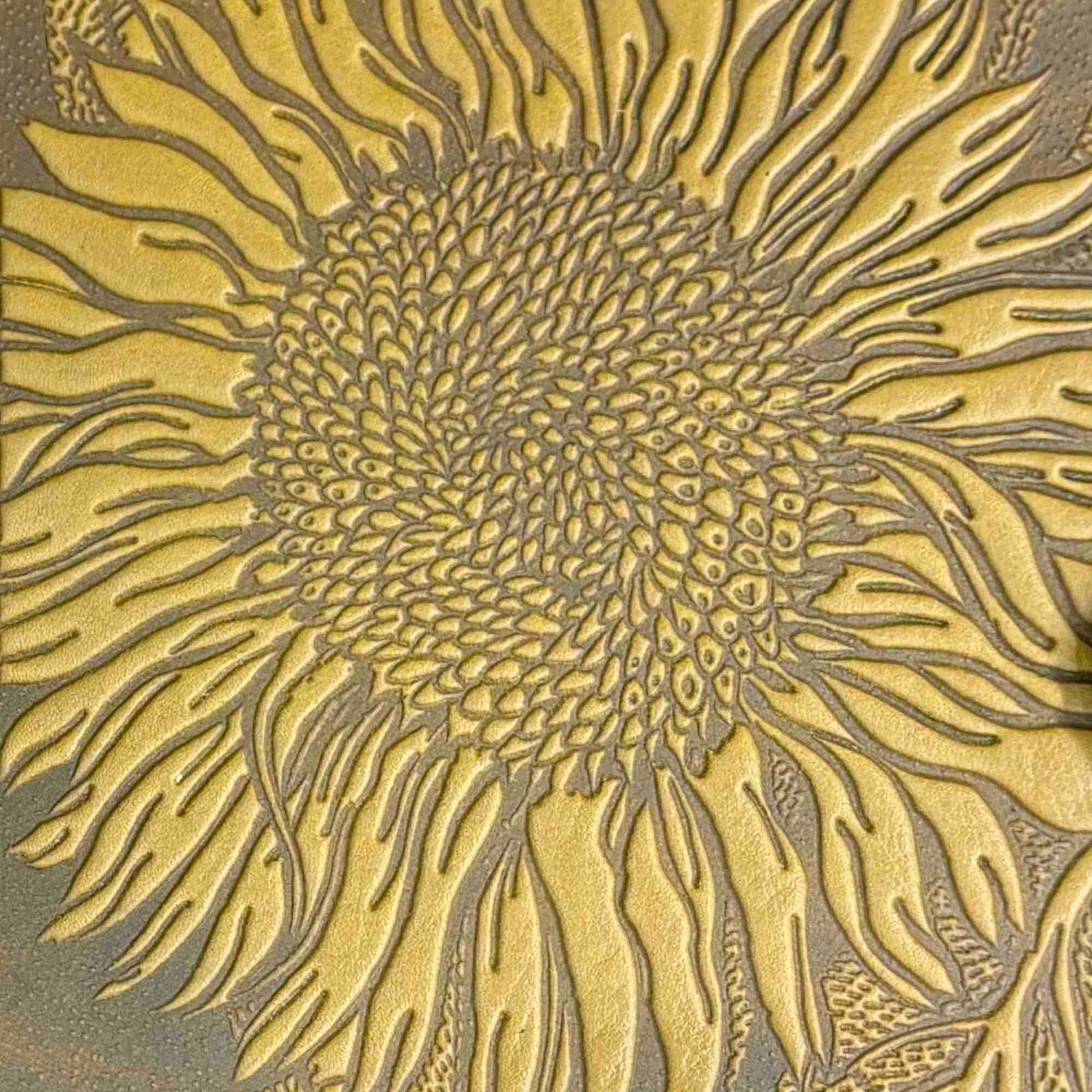 Oberon Design Sunflower on Marigold Leather