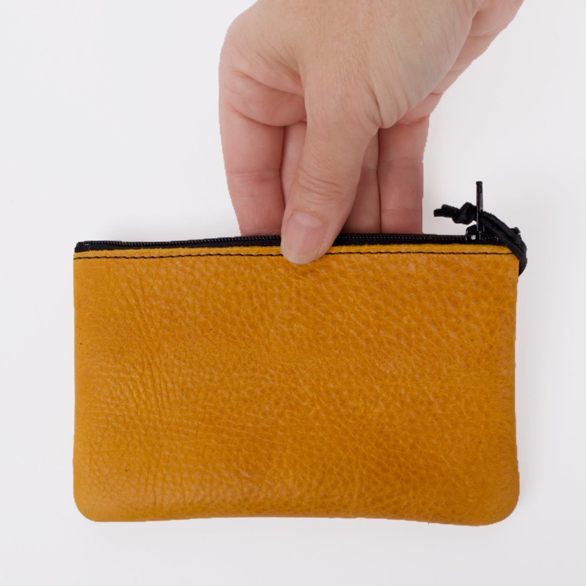 Leather Zip Pouches & Coin Purses with Zipper - Oberon Design