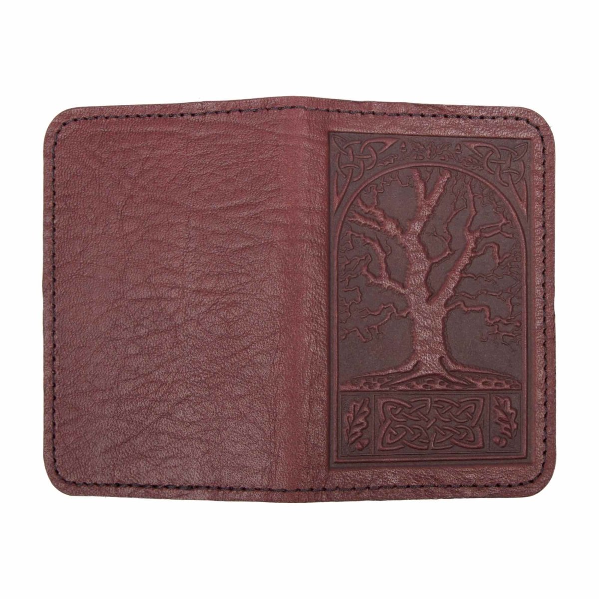 Oak Leathers Womens Womans Wallet Checkbook Cover Leather Cheque