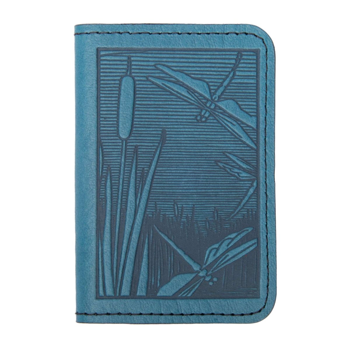 Dragonfly Pond Mini Wallet, card holder, Blue