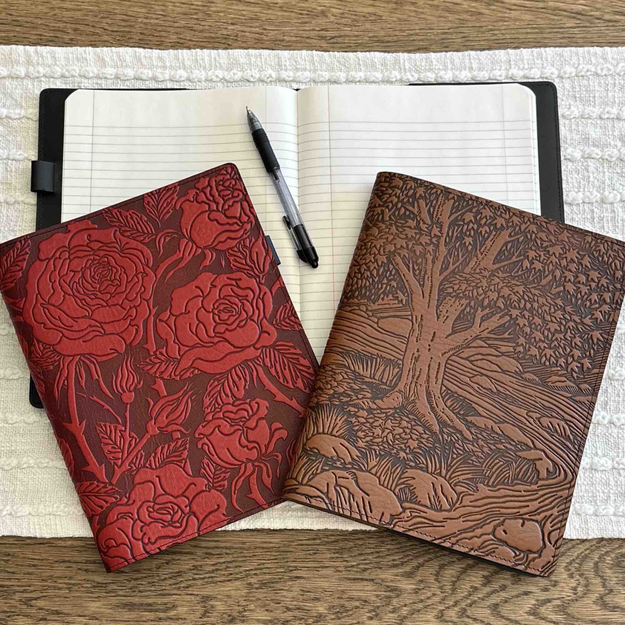 Oberon Design Leather Journals and Notebooks, Hand Made in the USA