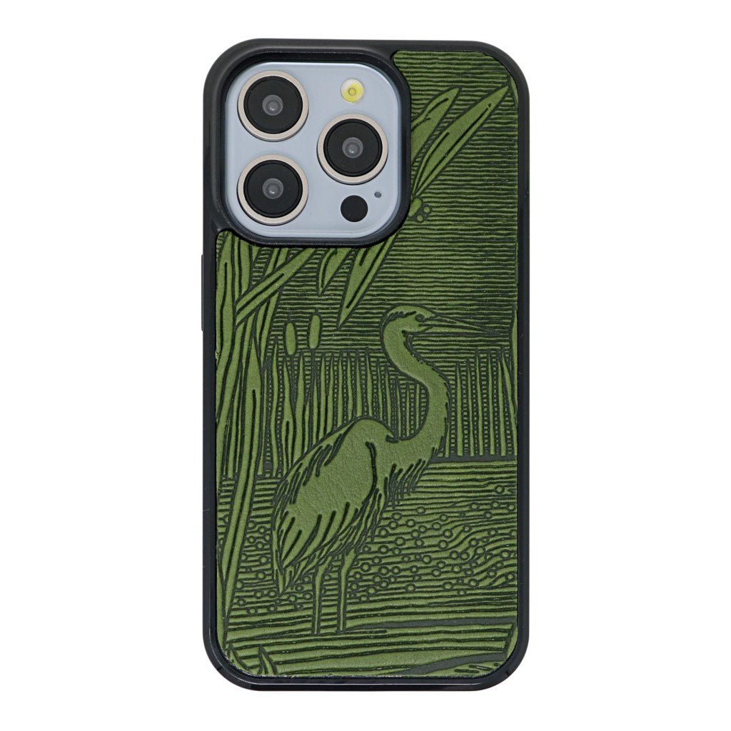 Oberon Design iPhone Case, Dragonfly Pond in Fern
