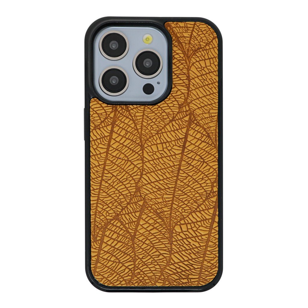Oberon Design iPhone Case, Fallen Leaves in Marigold