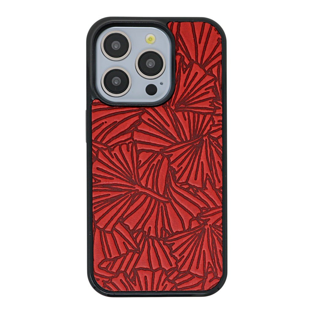 Oberon Design iPhone Case, Ginkgo in Red