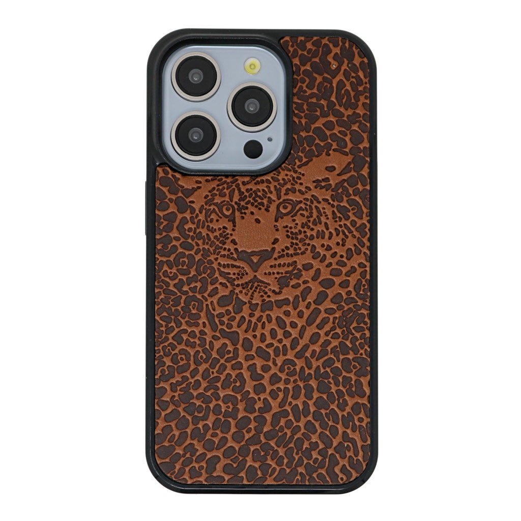 Oberon Design iPhone Case, Leopard in Saddle