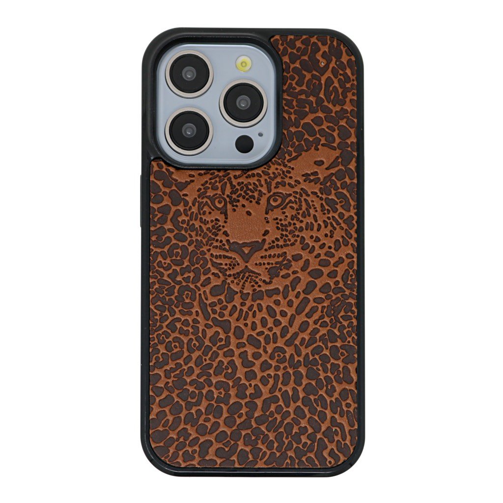 Oberon Design iPhone Case, Leopard in Marigold