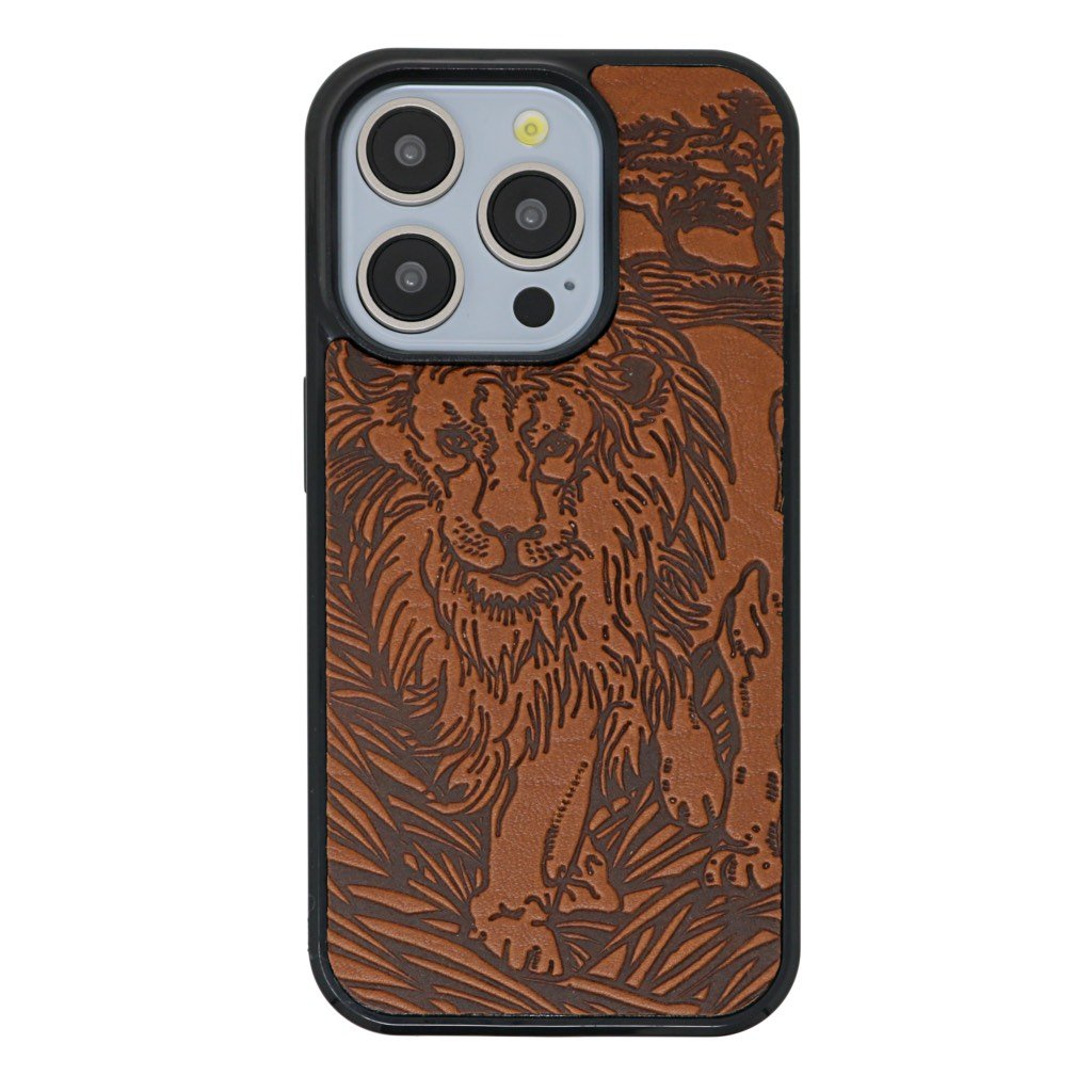 Oberon Design iPhone Case, Lion in Marigold