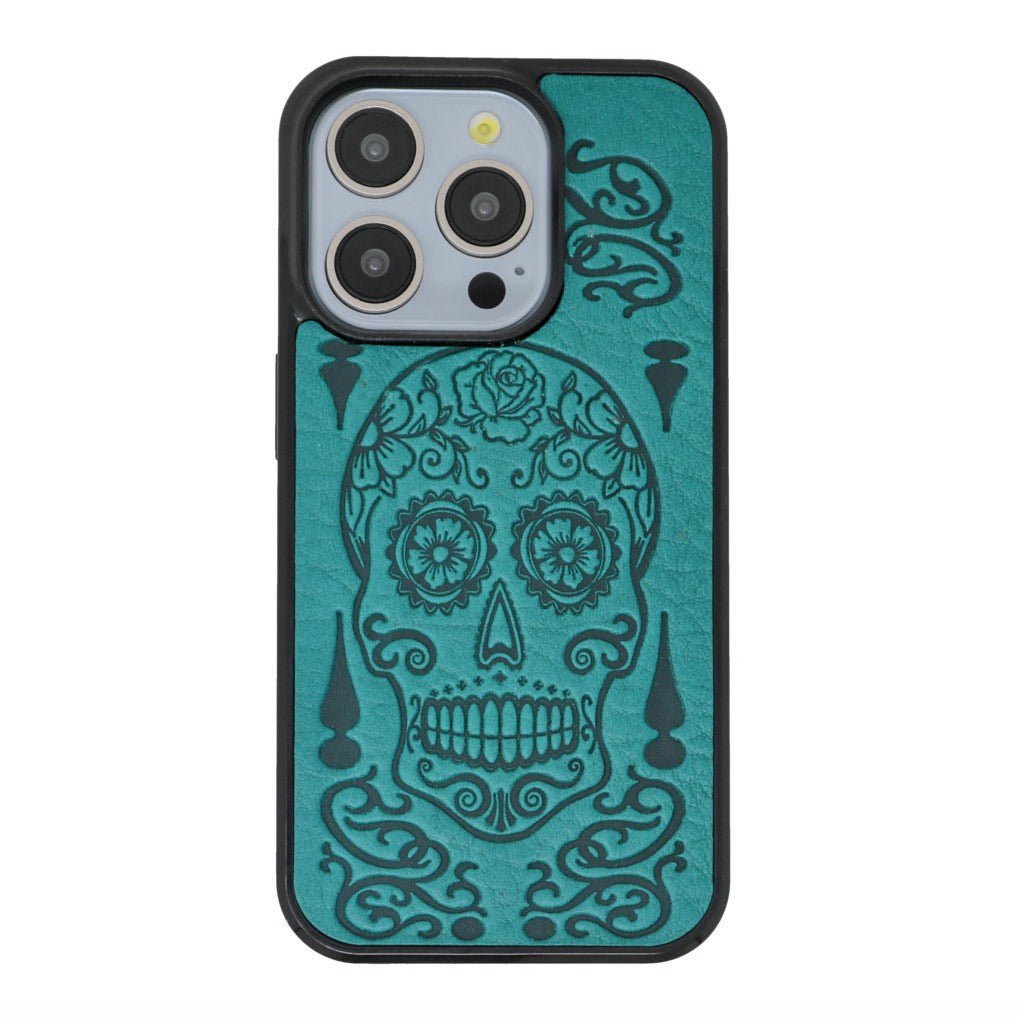 Oberon Design iPhone Case, Sugar Skull in Marigold