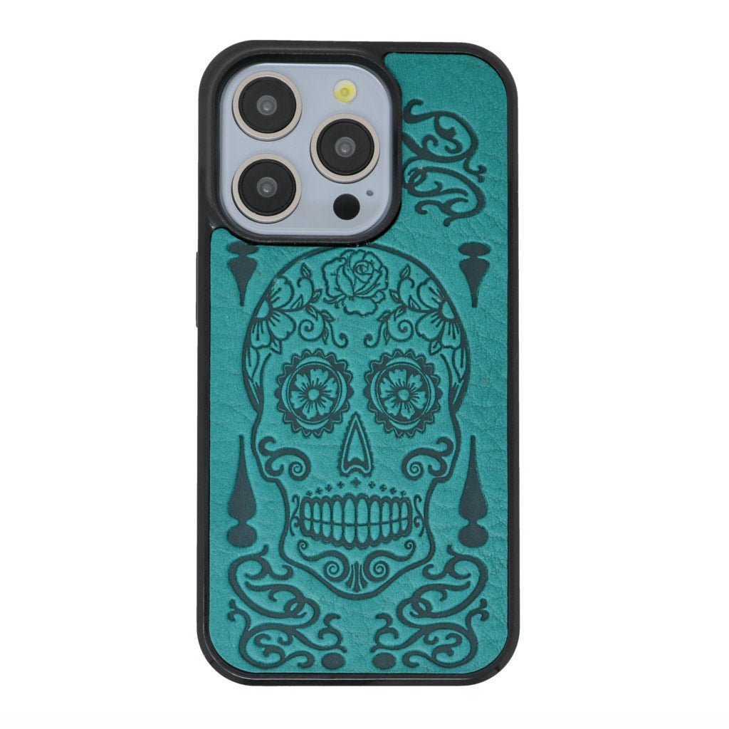 Oberon Design iPhone Case, Sugar Skull in Marigold