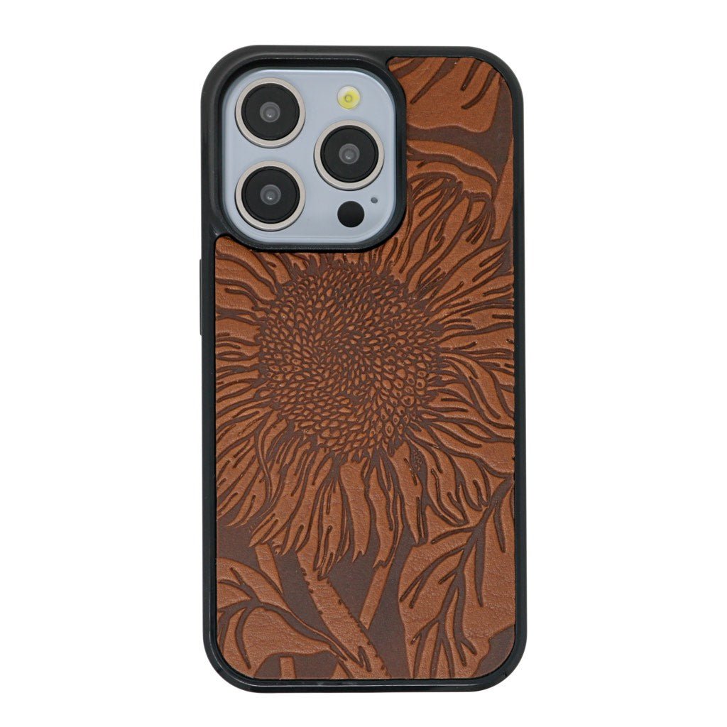 Oberon Design Genuine Leather iPhone Case, Hand-Crafted, Sunflower iPhone 14 PRO MAX / Saddle Oberon Design Genuine Leather iPhone Case, Hand-Crafted, Sunflower iPhone 14 PRO MAX / Saddle