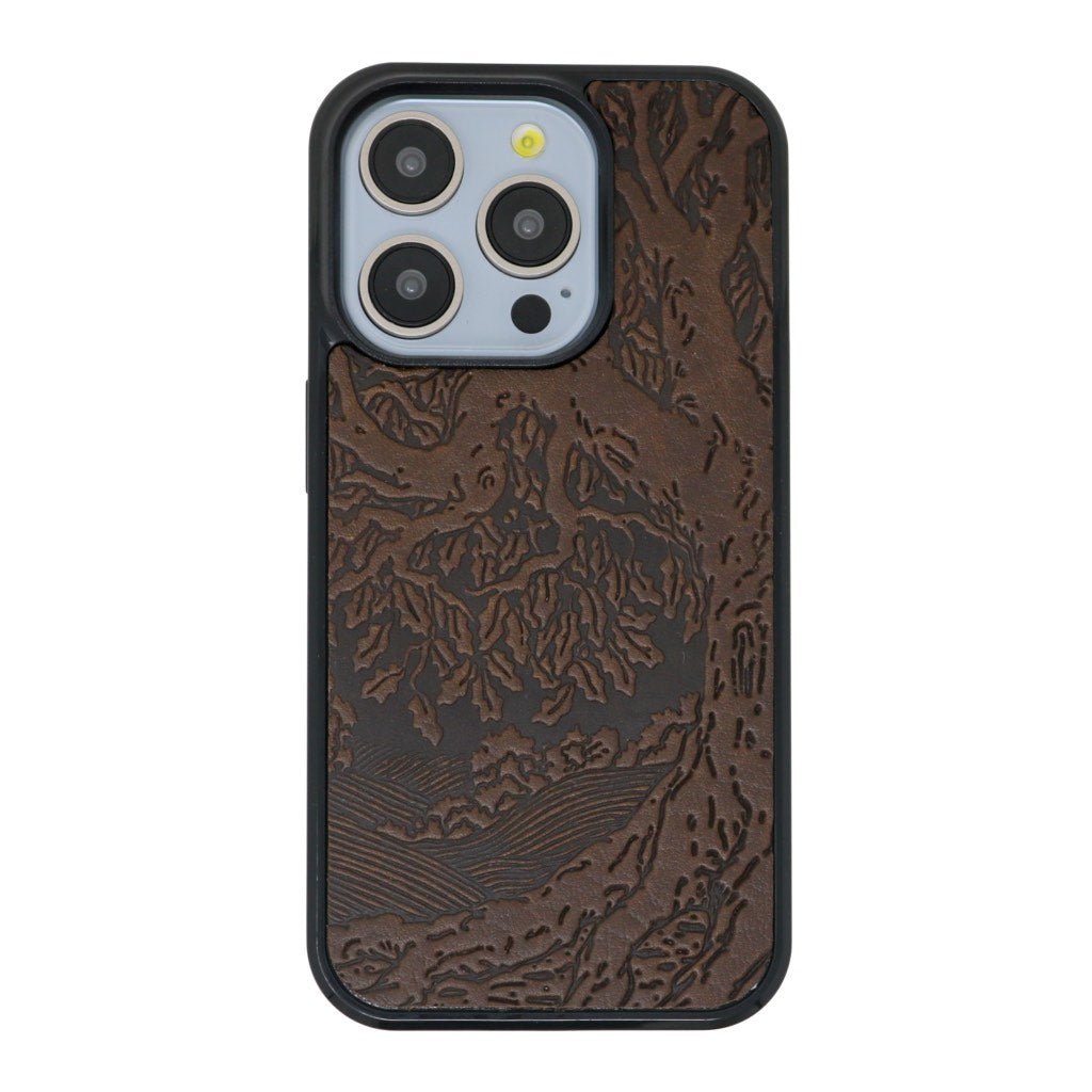 Oberon Design Genuine Leather iPhone Case, Hand-Crafted, Tree of Life iPhone 14 PRO MAX / Chocolate Oberon Design Genuine Leather iPhone Case, Hand-Crafted, Tree of Life iPhone 14 PRO MAX / Chocolate