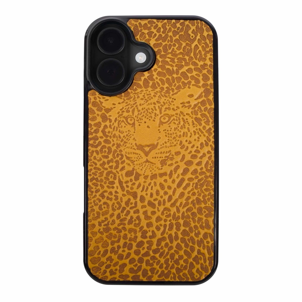 Oberon Design Genuine Leather iPhone Case, Hand-Crafted, Leopard