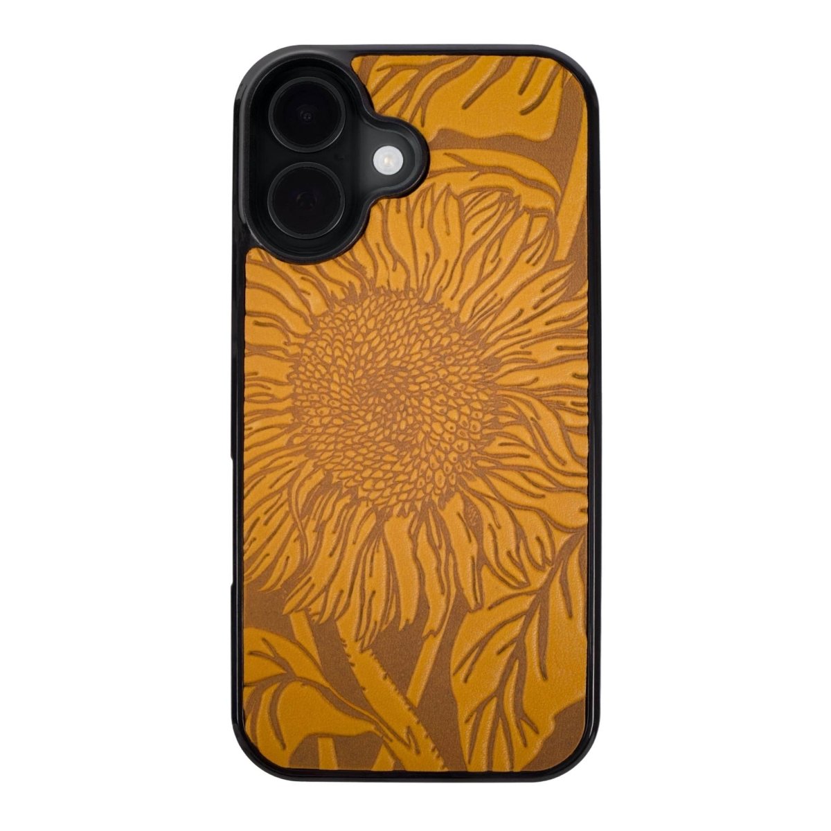Oberon Design Genuine Leather iPhone Case, Hand-Crafted, Sunflower iPhone 16 PLUS / Marigold Oberon Design Genuine Leather iPhone Case, Hand-Crafted, Sunflower iPhone 16 PLUS / Marigold