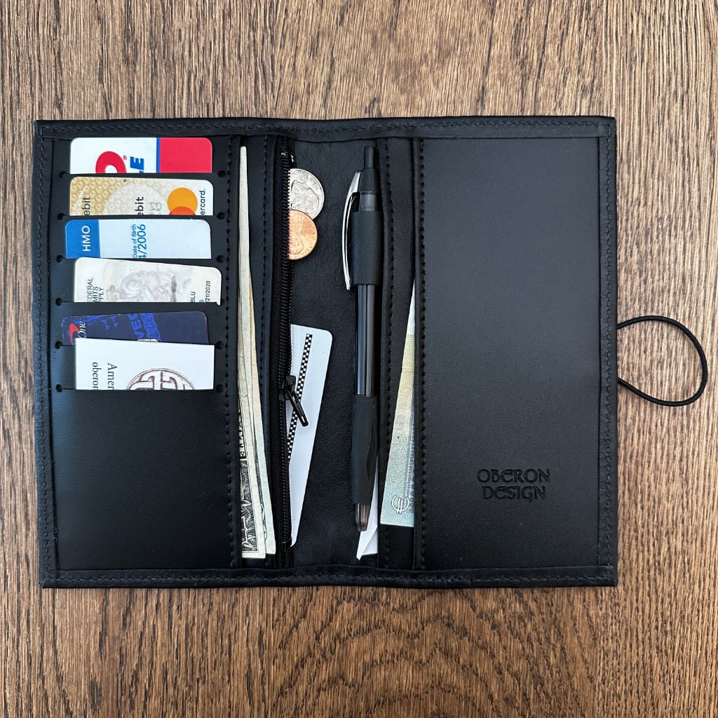 Oberon Design Premium Leather Women's Wallet, Sunflower