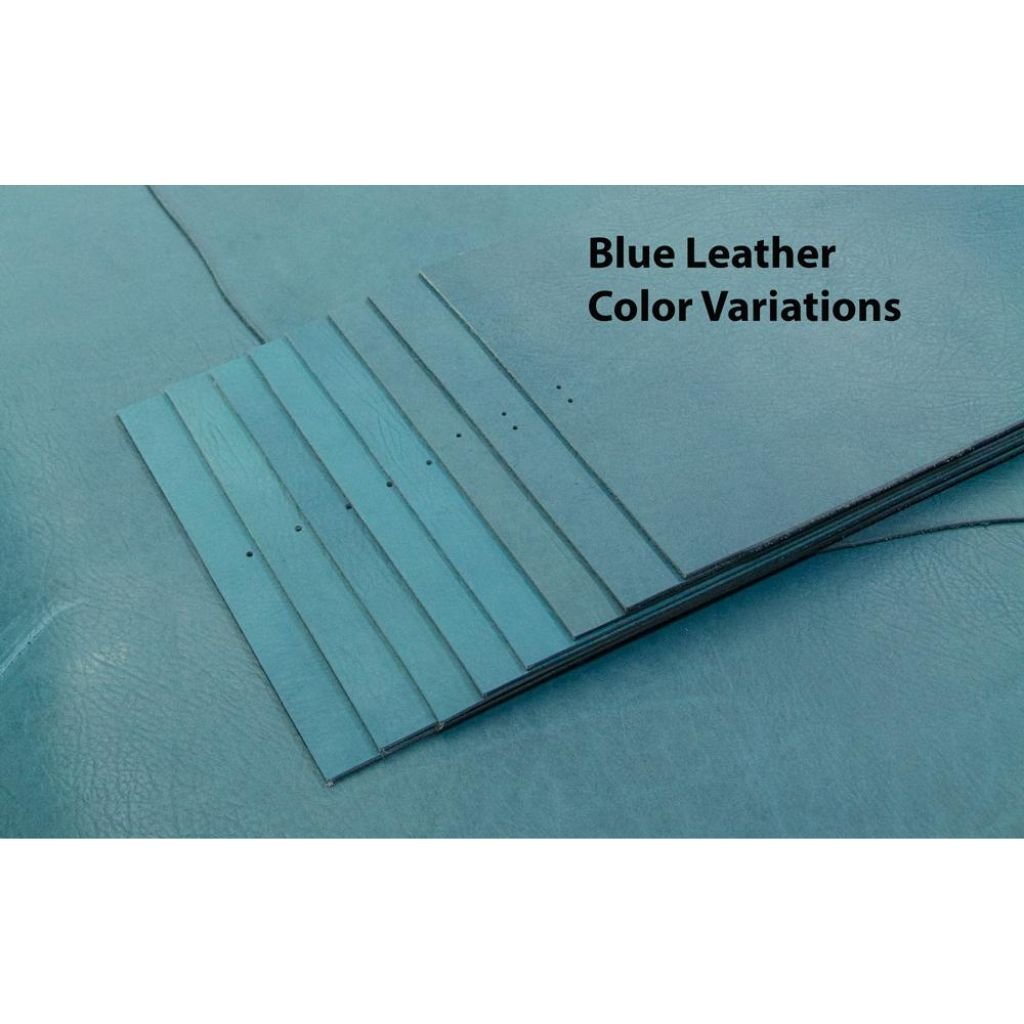 Oberon Design Blue Leather Color Variations