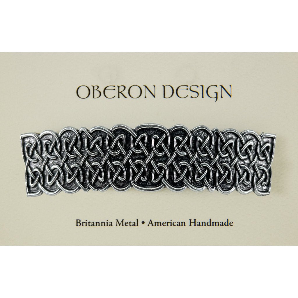 Oberon Design Hair Clip, Barrette, Hair Accessory, Picktish Knot, Card