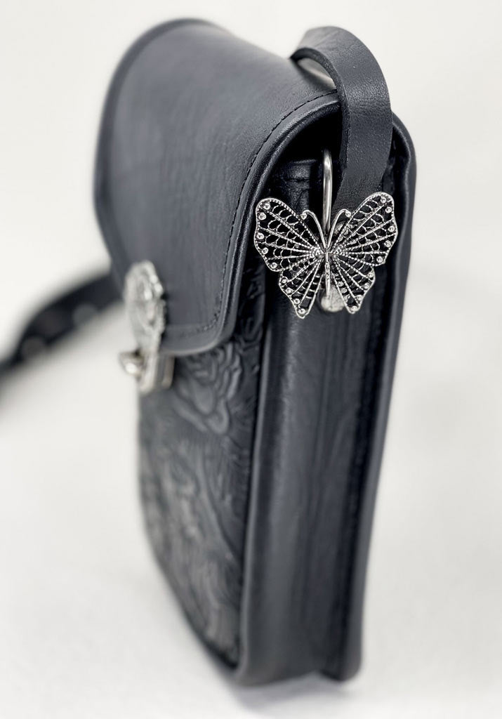 Key Ring Purse Hook, Filagree Butterfly - Oberon Design