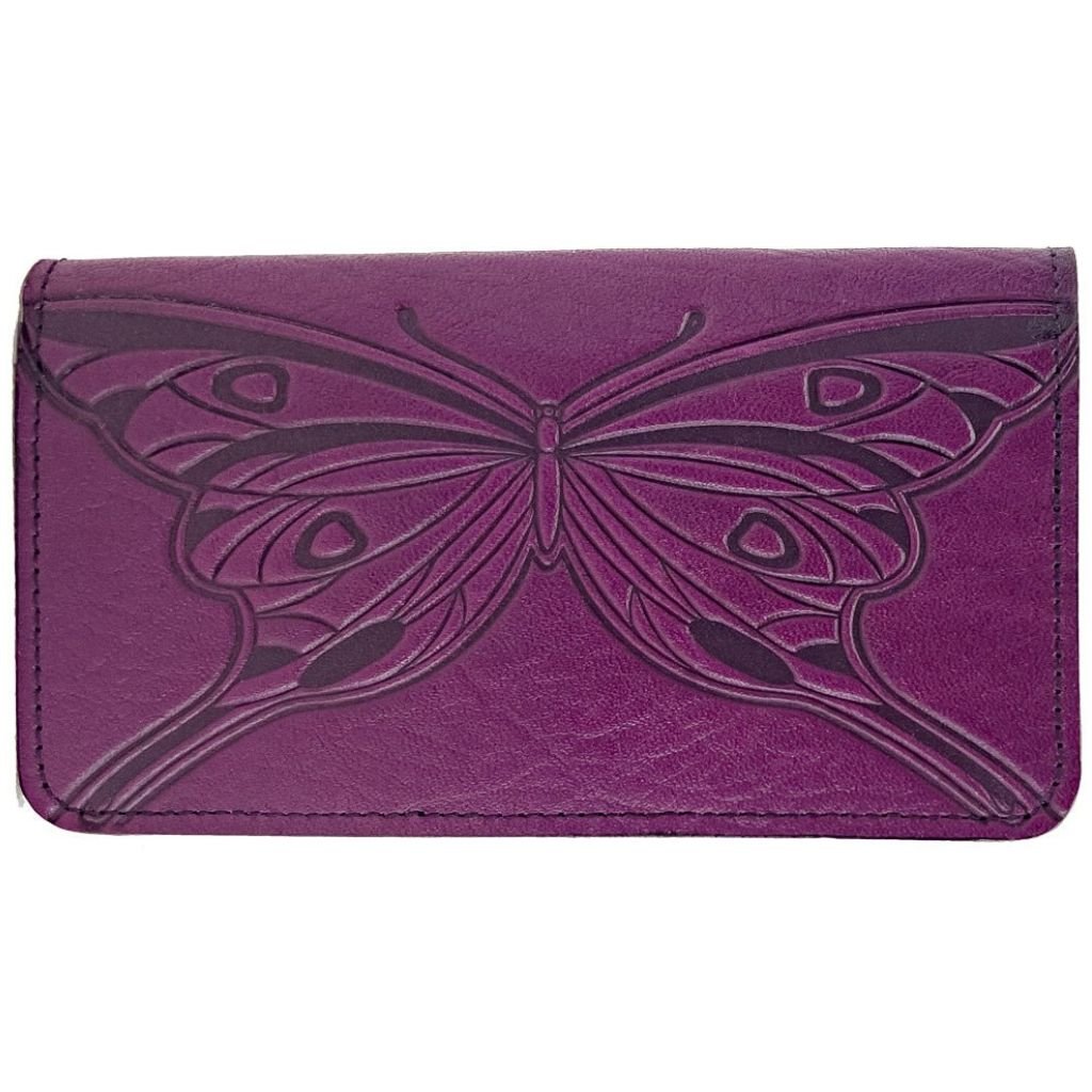 Checkbook Cover, Butterfly, Orchid