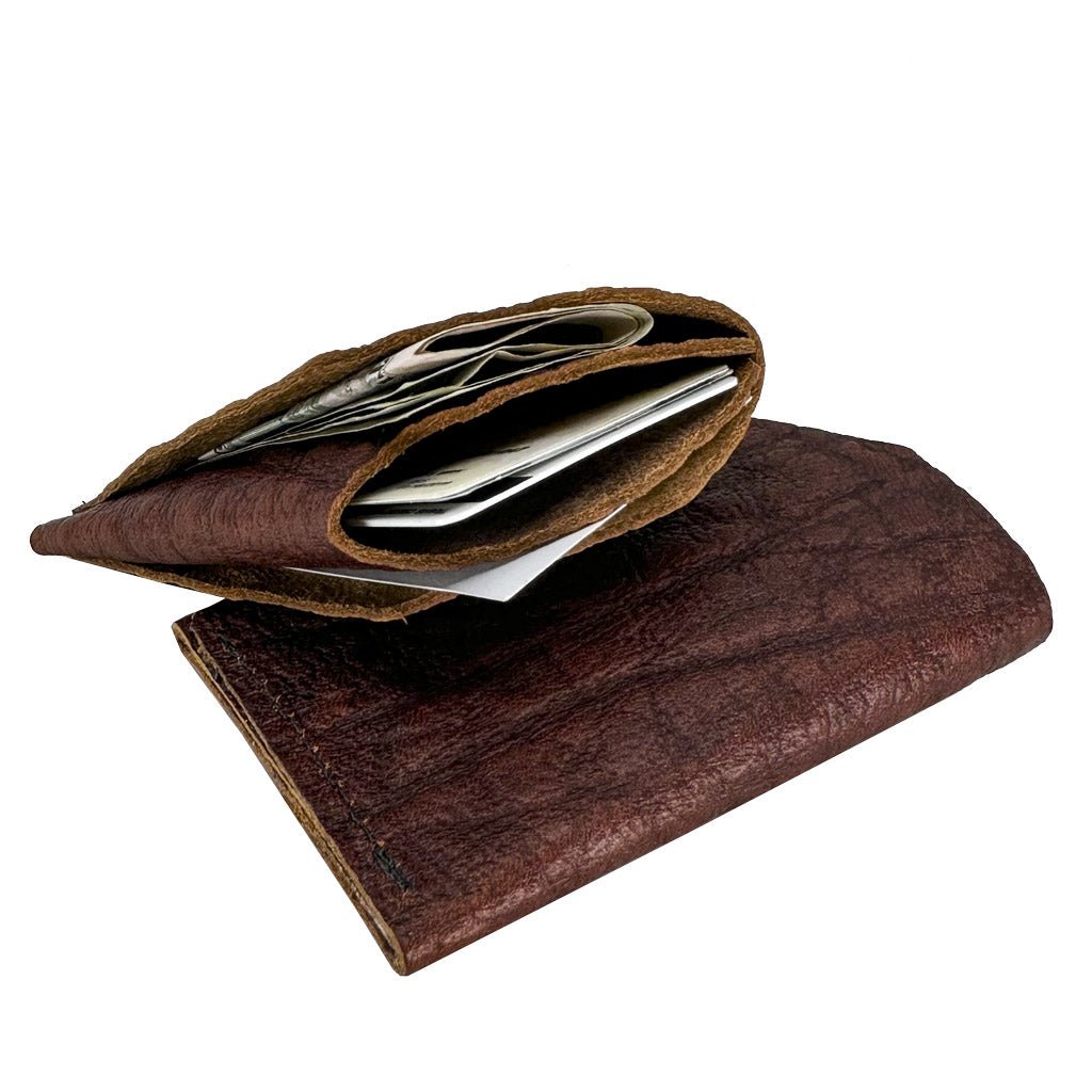 Minimalist Mini Wallet, Safari in Brown