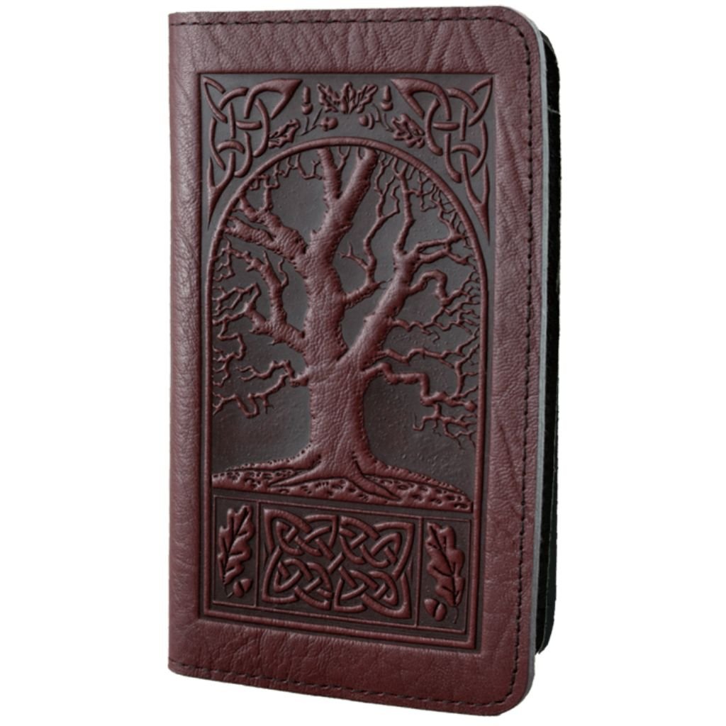 Checkbook Cover, Celtic Oak in Fern
