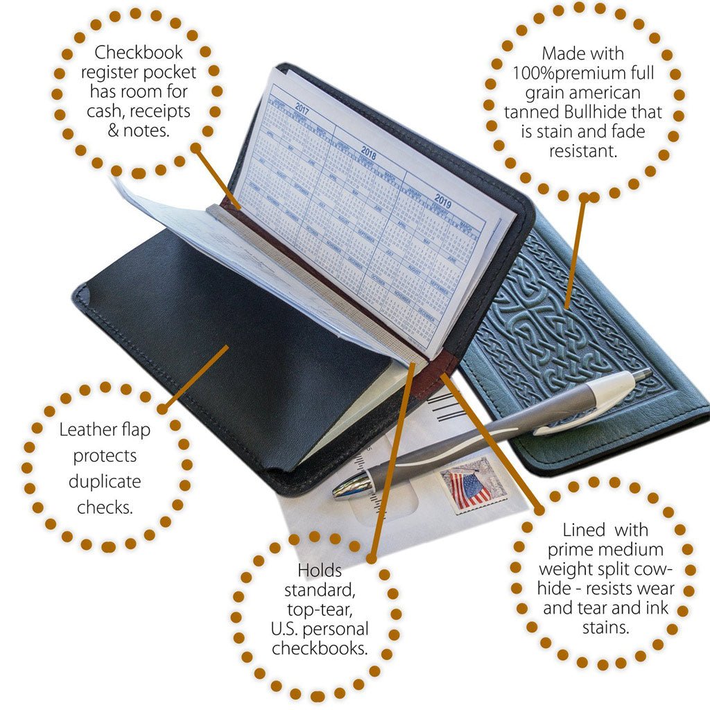 checkbook holder setup diagram