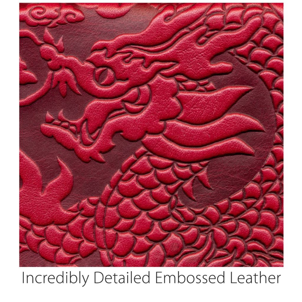 Red Leather Dragon Detail