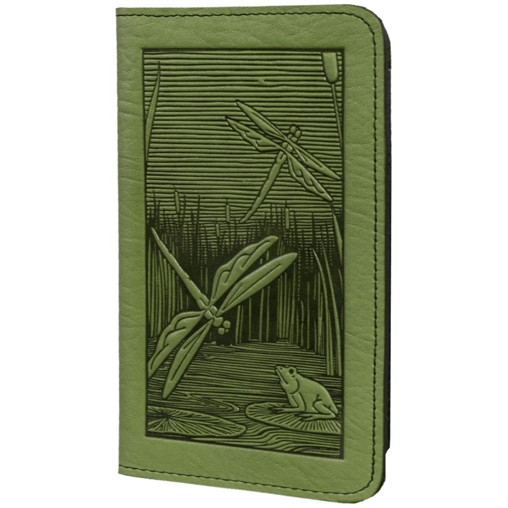 Checkbook Cover, Dragonfly Pond in Fern