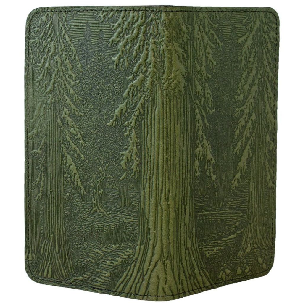 Checkbook Cover, Forest in Fern - Open