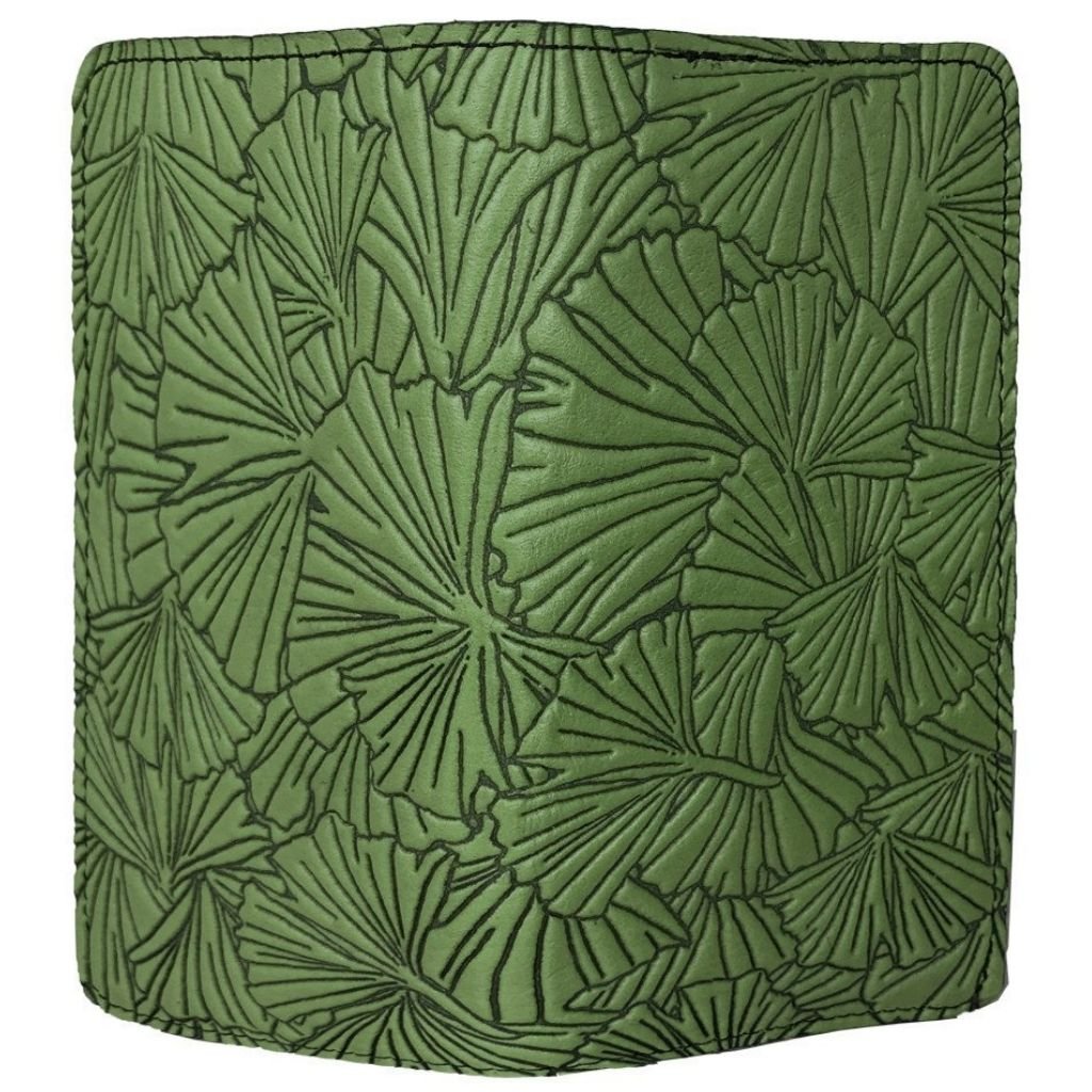 Checkbook Cover, Ginkgo in Fern - Open