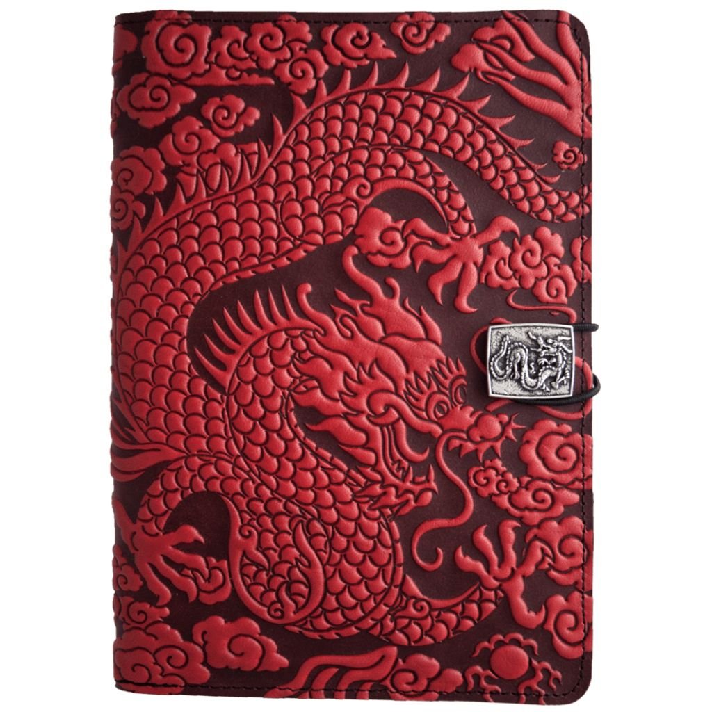 HAPPY EXTRA, Leather iPad Mini Cover, Cloud Dragon in Red - Oberon Design